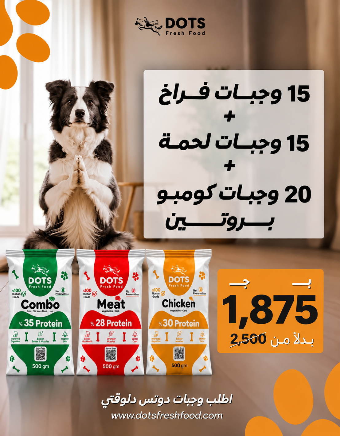 Mixed Protein Bundle - 50 Fresh Meals for Dogs