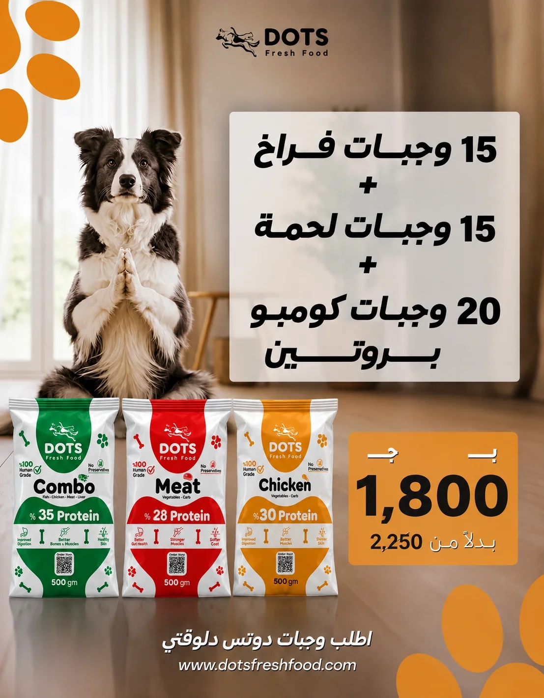 Mixed Protein Bundle - 50 Fresh Meals for Dogs