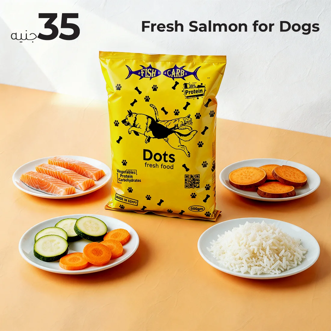 Fresh Salmon Fish Meal for Dogs